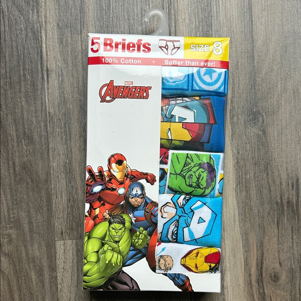 NWT Five Cotton Marvel Avengers Cotton Briefs